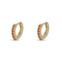 Orecchini Dilvdò Donna Hoop ring in Argento Zircone ORDLOOG